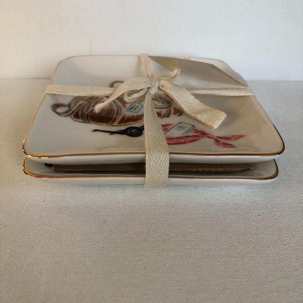 Angela Staehling Wanderlust Collection Ceramic Trinket Dish Set by Magenta - Picture 4 of 7